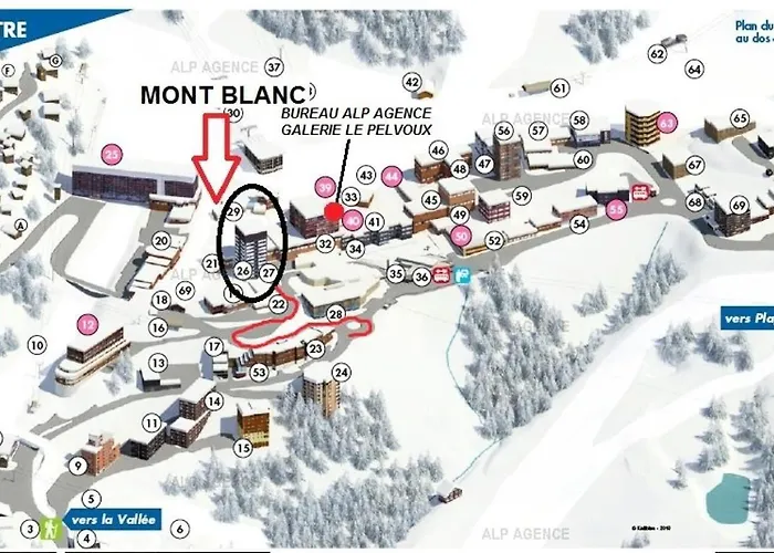 Le Mont Blanc - 2 Pieces 5 Pers - Wifi - Le Mont-blanc 151mb - Plagne Centre Mae-1854 Daire La Plagne