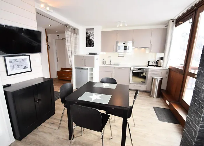 Daire Le Mont Blanc - 2 Pieces 5 Pers - Wifi - Le Mont-blanc 151mb - Plagne Centre Mae-1854 *